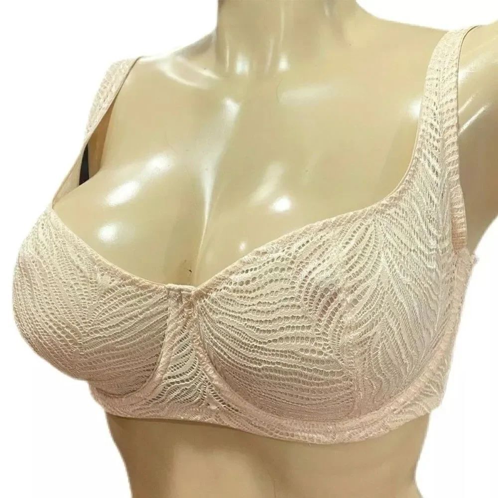 Victorias Secret Very Sexy Unlined underwire Balconet Lace Bra Champagne 38DD